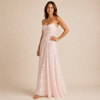 Floral Sweetheart Neck Maxi Dress
