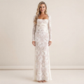 Lace Square Neck Maxi Dress