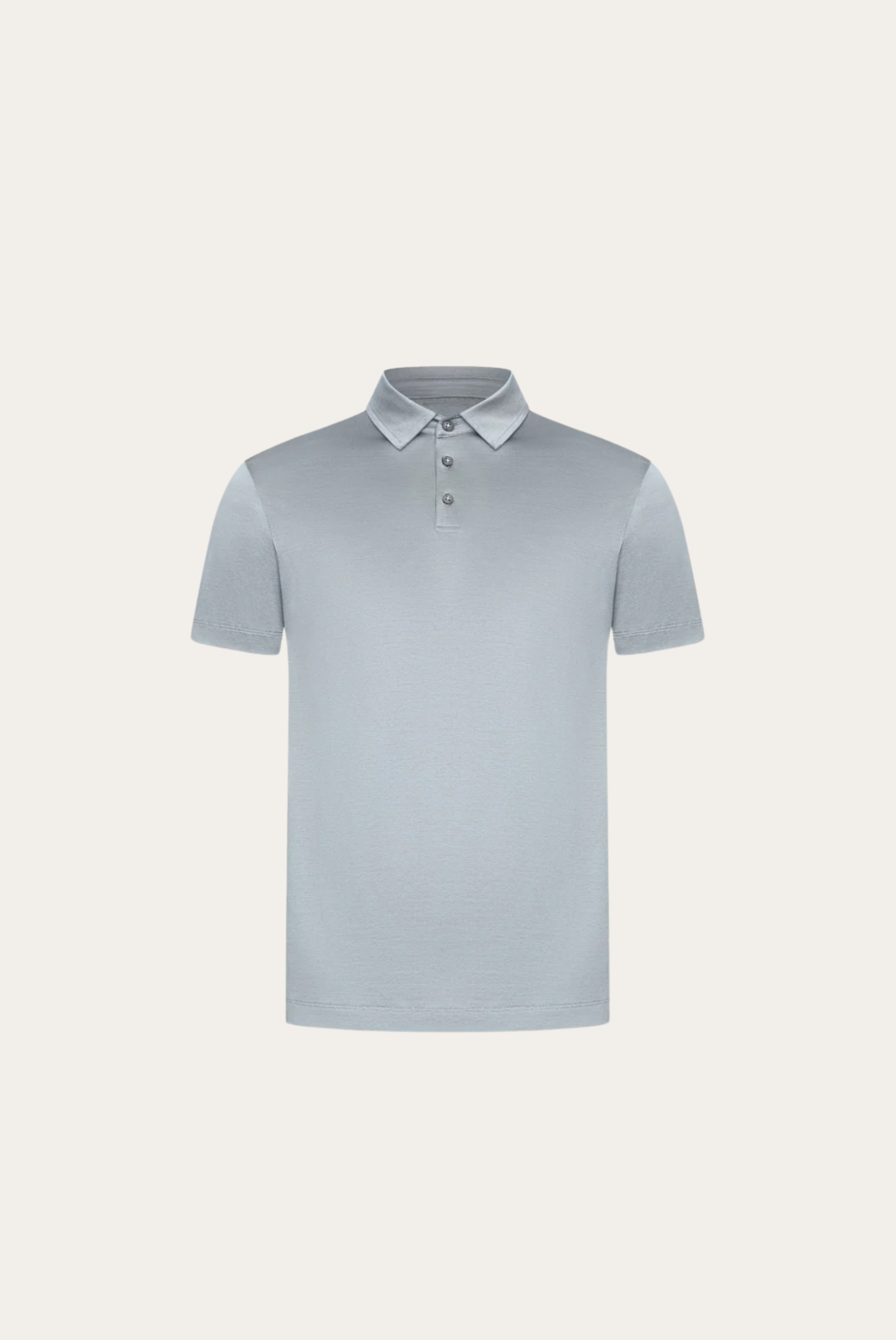 Tailored Mercerized Cotton Polo – Blue
